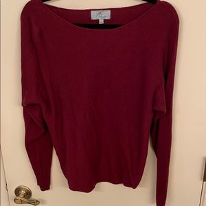 Joan Vass Maroon sweater